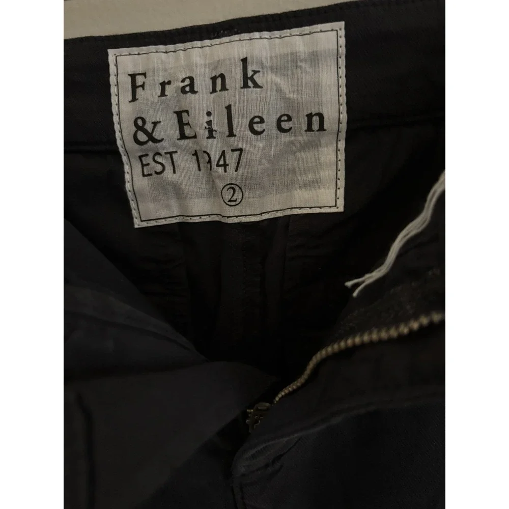 Frank & Eileen Pants Black Wicklow Cropped Raw Hem Women's Classic Preppy Chic 2